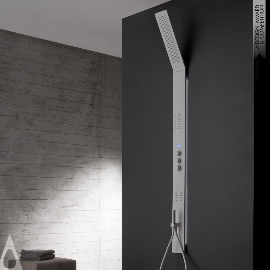 Golden Bathroom Furniture and Sanitary Ware Design Award Winner 2014 Obliqua Design Roberto Innocenti  Shower system  