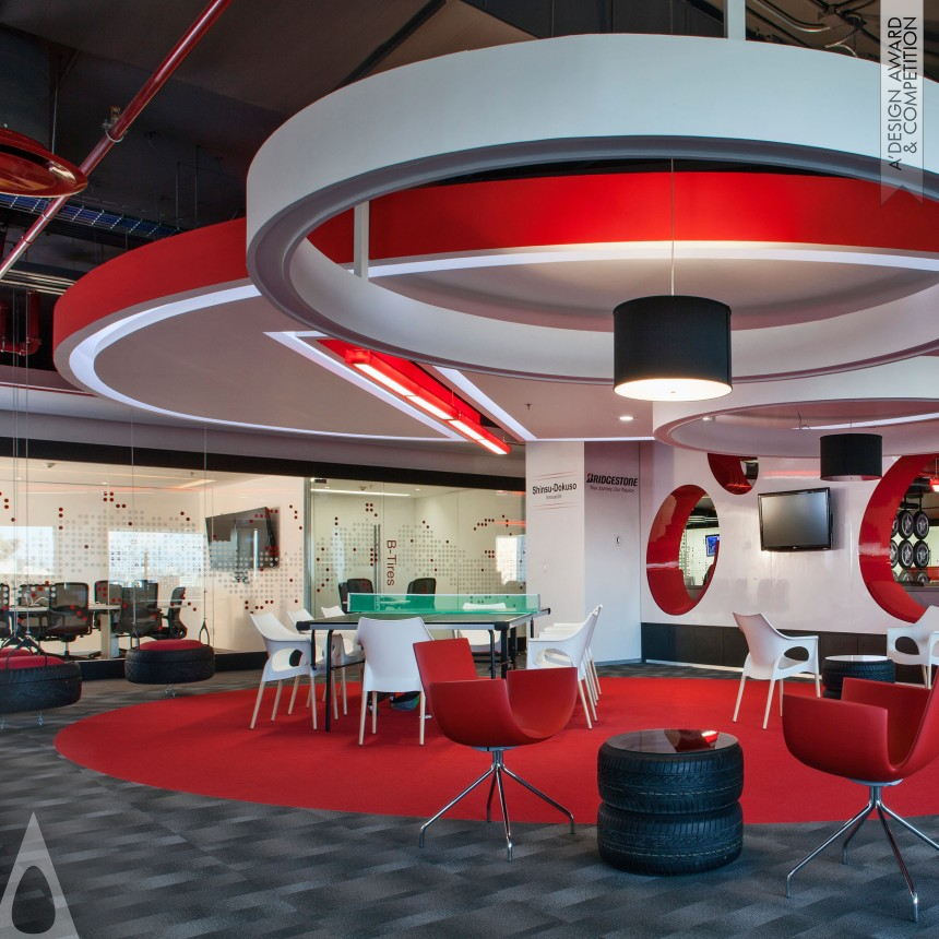 Bronze Interior Space and Exhibition Design Award Winner 2014 Bridgestone Corporate Offices 