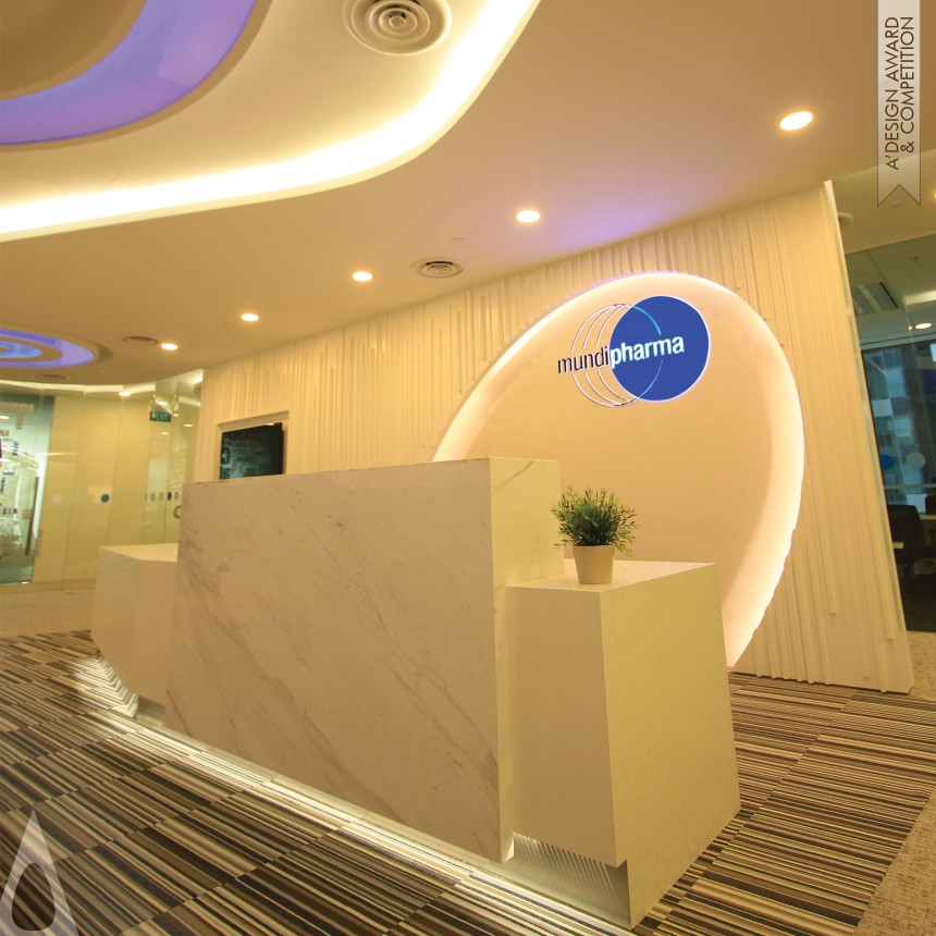 Bronze Interior Space and Exhibition Design Award Winner 2014 Office Interior of Mundipharma Singapore Office Interiors 