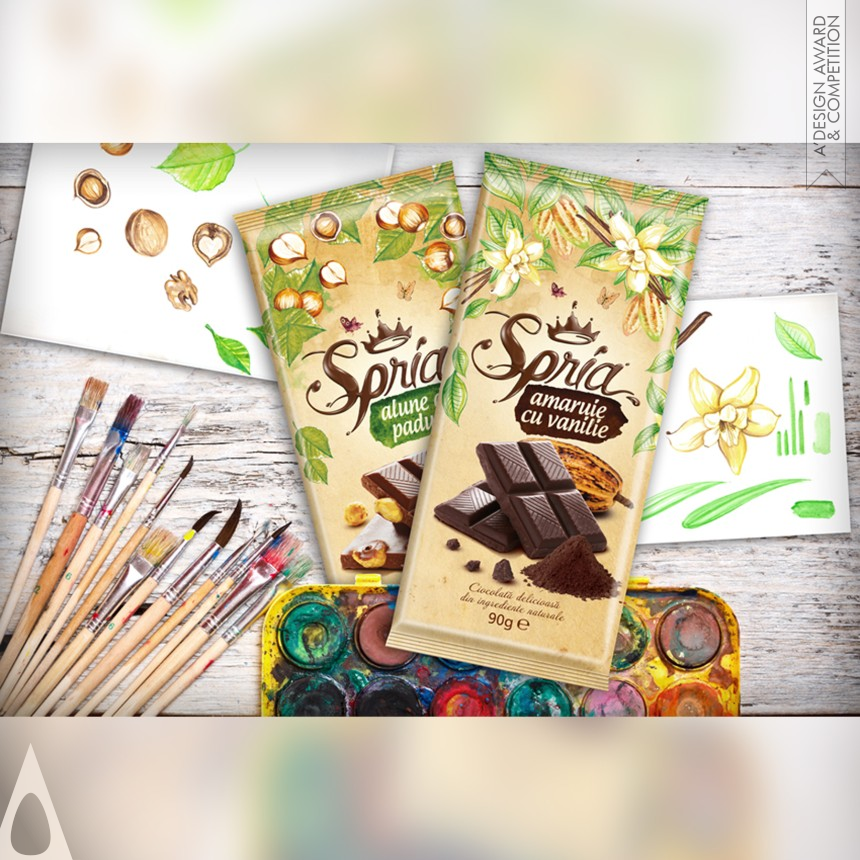 AMPRO DESIGN's Spria Chocolate Range of chocolate tablets