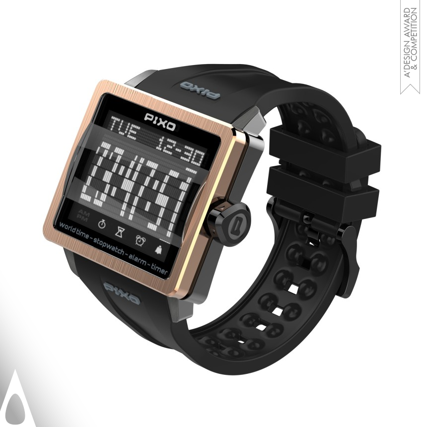 Iron Jewelry Design Award Winner 2014 PIXO Digital Watch 