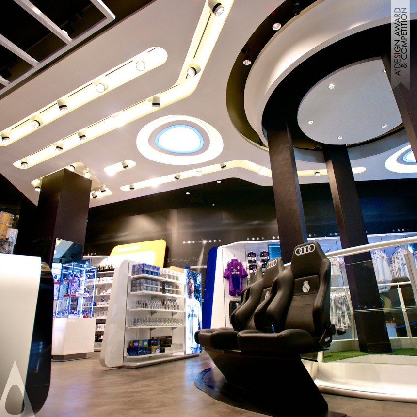 Real Madrid Official Store - Silver Interior Space and Exhibition Design Award Winner