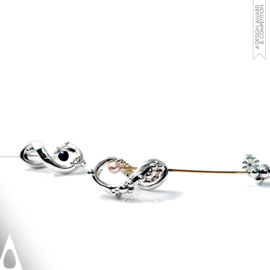 Bronze Jewelry Design Award Winner 2014 Droplet Collection Ring and Earring 