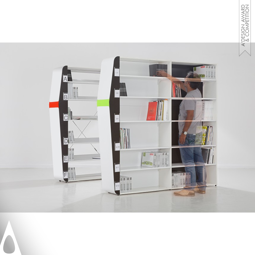 Bronze Furniture Design Award Winner 2014 Guide Library System, Book Rack 