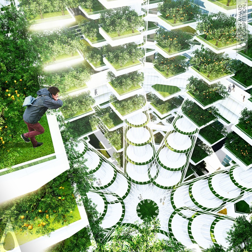 Silver Futuristic Design Award Winner 2014 Urban Skyfarm  