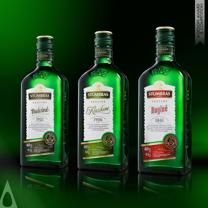 Studija Creata's Stumbras Vodka Labels