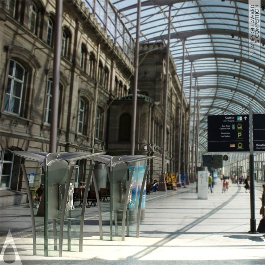 Silver Street Furniture Design Award Winner 2014 Phone Box Public Phone 