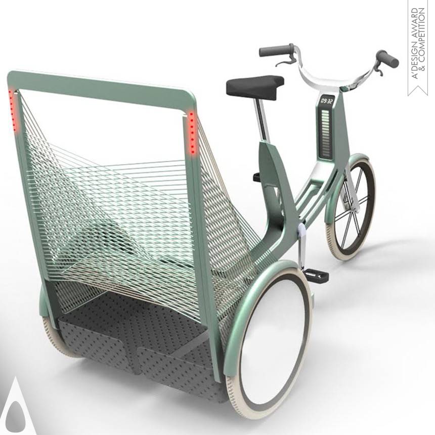 Silver Vehicle, Mobility and Transportation Design Award Winner 2014 Lecomotion Nested urban E-trike 