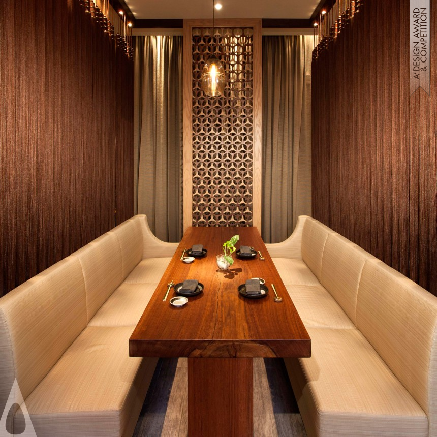 Bronze Interior Space and Exhibition Design Award Winner 2014 Kishoku Japanese Restaurant 