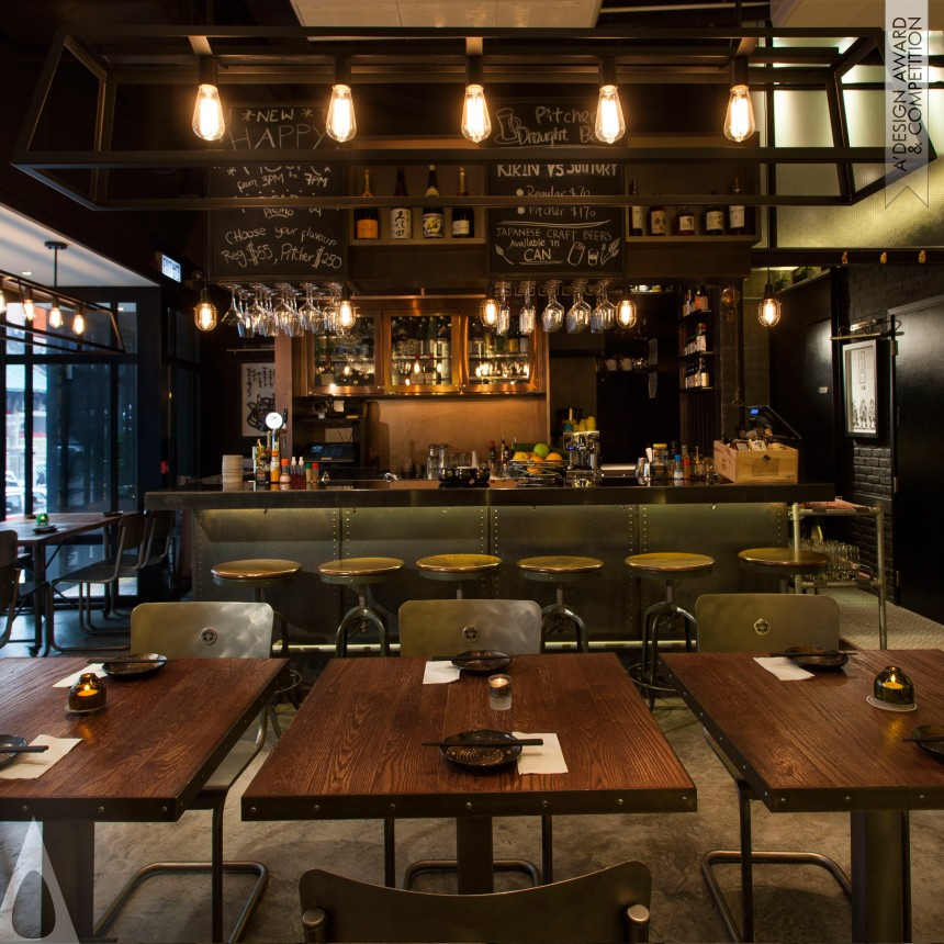 Silver Interior Space and Exhibition Design Award Winner 2014 Three Monkeys Bar and Restaurant 