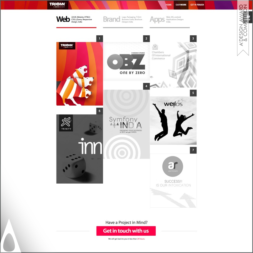 Trionn Design - Silver Website and Web Design Award Winner