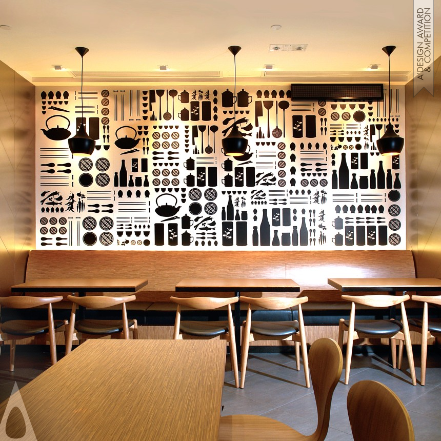 Bronze Interior Space and Exhibition Design Award Winner 2014 Super Super Congee and Noodles Fast Food Restaurant 