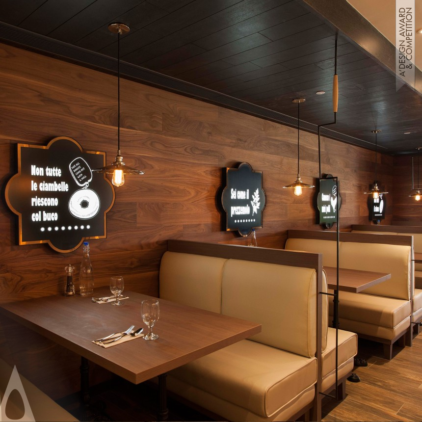 Bronze Interior Space and Exhibition Design Award Winner 2014 Spaghetti House Restaurant 