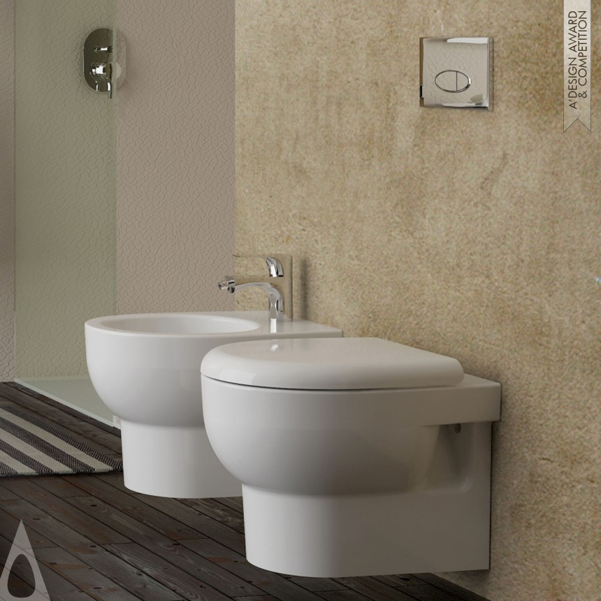 Bplus Wall-hung WC with cleaRim system  - Bronze Bathroom Furniture and Sanitary Ware Design Award Winner