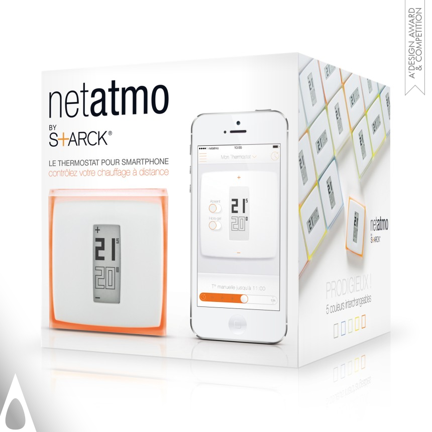 Philippe Starck & Francois Humbert's The Thermostat for Smartphone Individual Home Thermostat