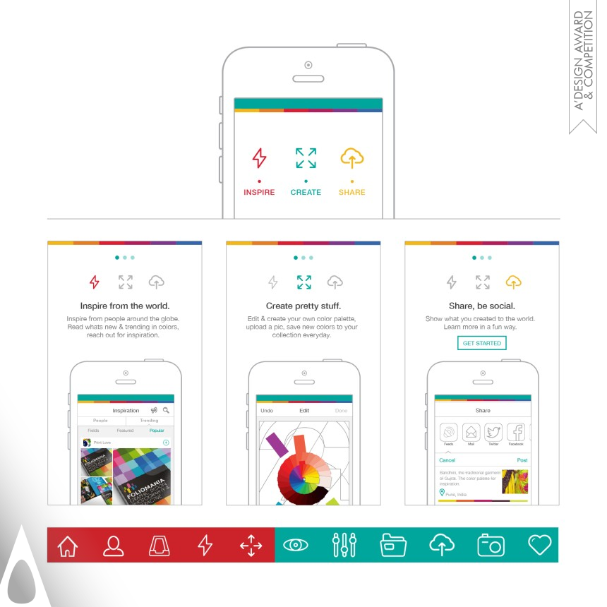 Platinum Mobile Technologies, Applications and Software Design Award Winner 2014 Motley Color reference application  