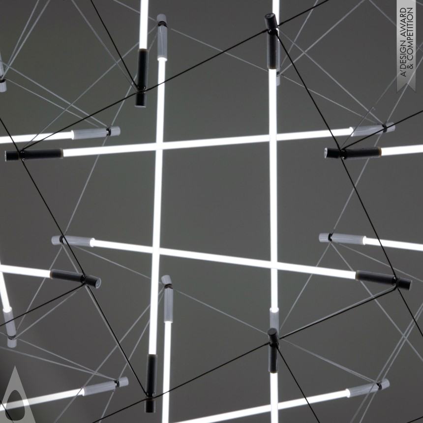 Michal Maciej Bartosik's Tensegrity Space Frame Light Lighting Structure