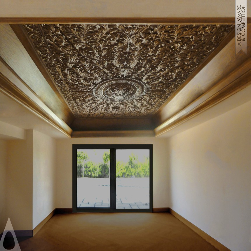 Dalia Sadany's Rayon Handcrafted Classic Ceiling 