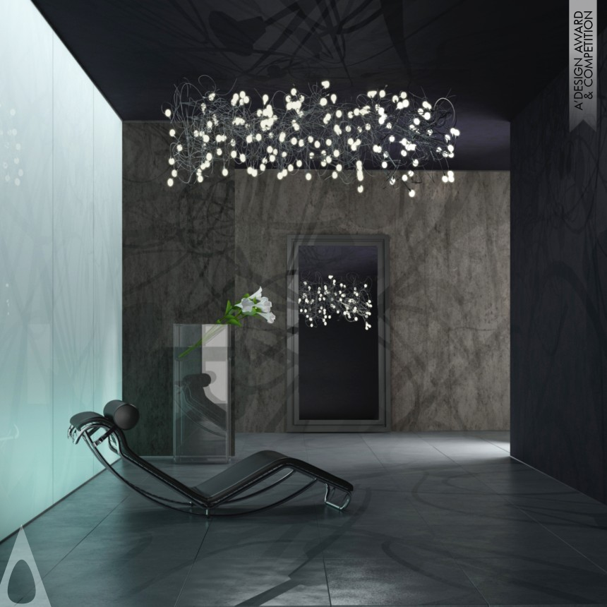 Silver Lighting Products and Fixtures Design Award Winner 2014 Yazz Lights Lighting Fixture 