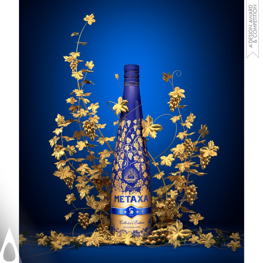 The House of Metaxa's METAXA DEEPER ROOTS Packaging Design