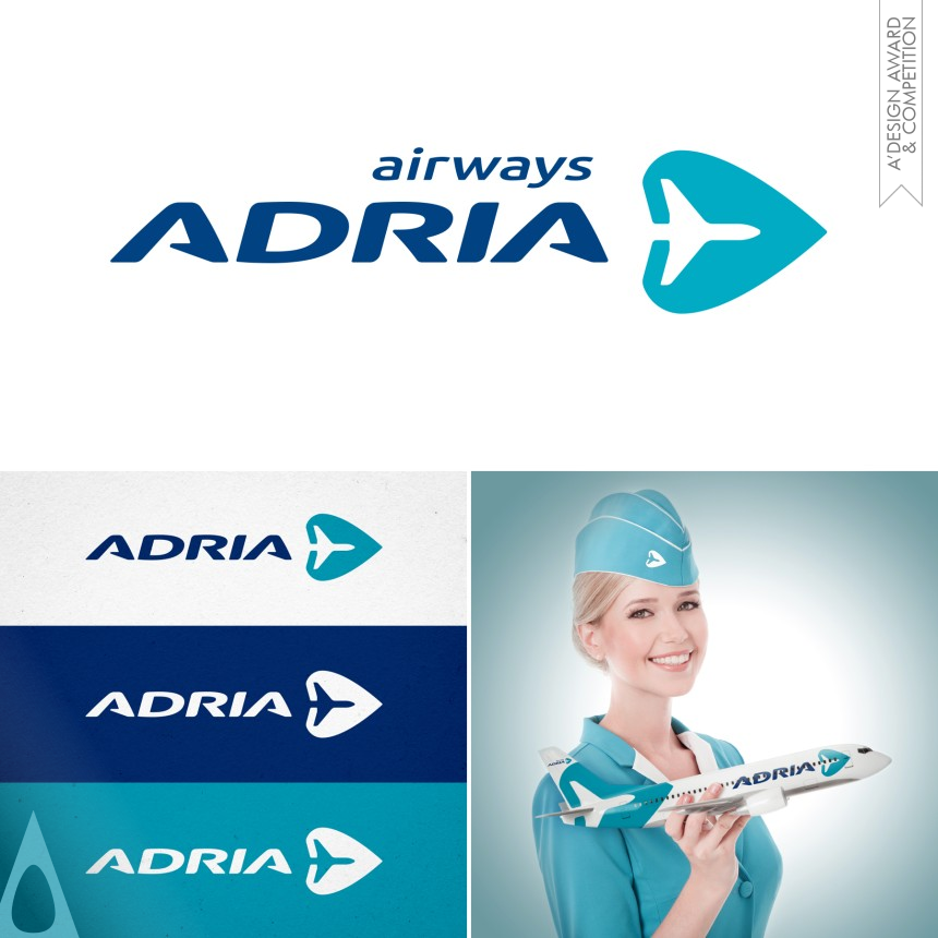 Golden Graphics, Illustration and Visual Communication Design Award Winner 2015 Adria Airways Corporate Identity 