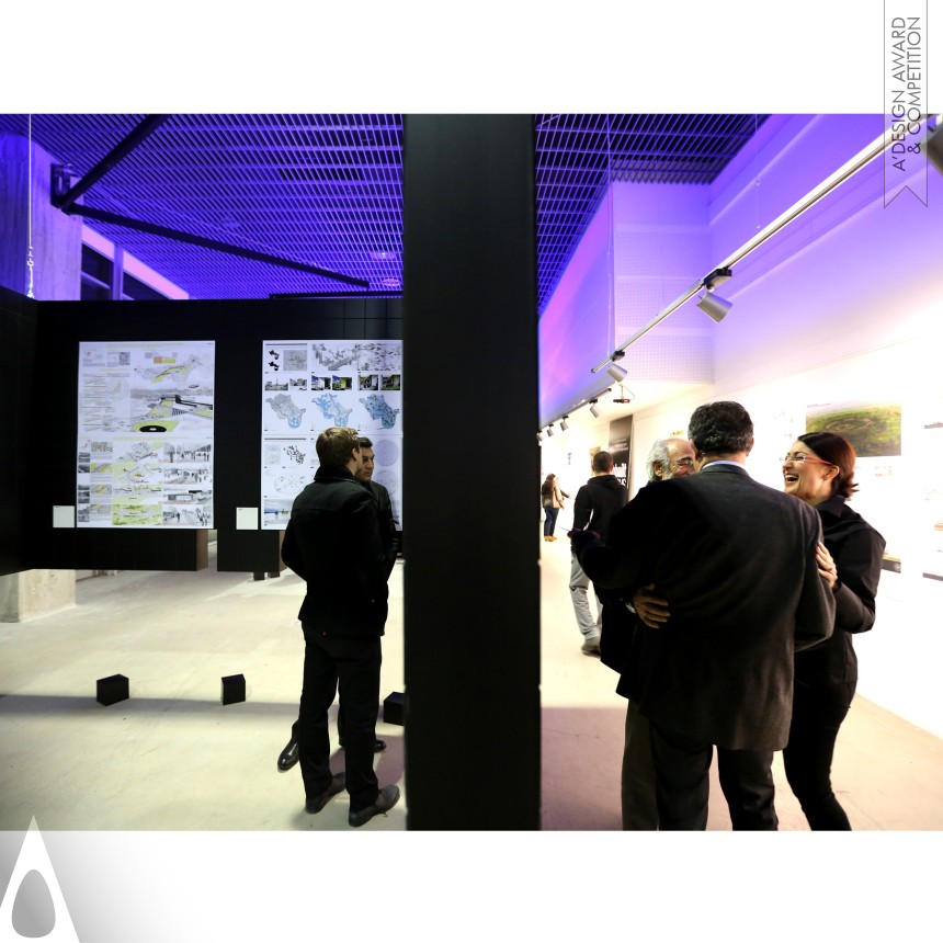 Silver Interior Space and Exhibition Design Award Winner 2014 Floating Black Boxes Exhibition 