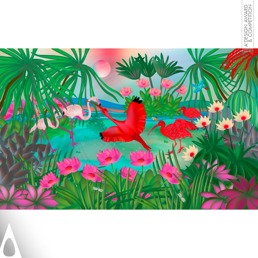 Scarlet Ibis designed by Gabriela Delgado