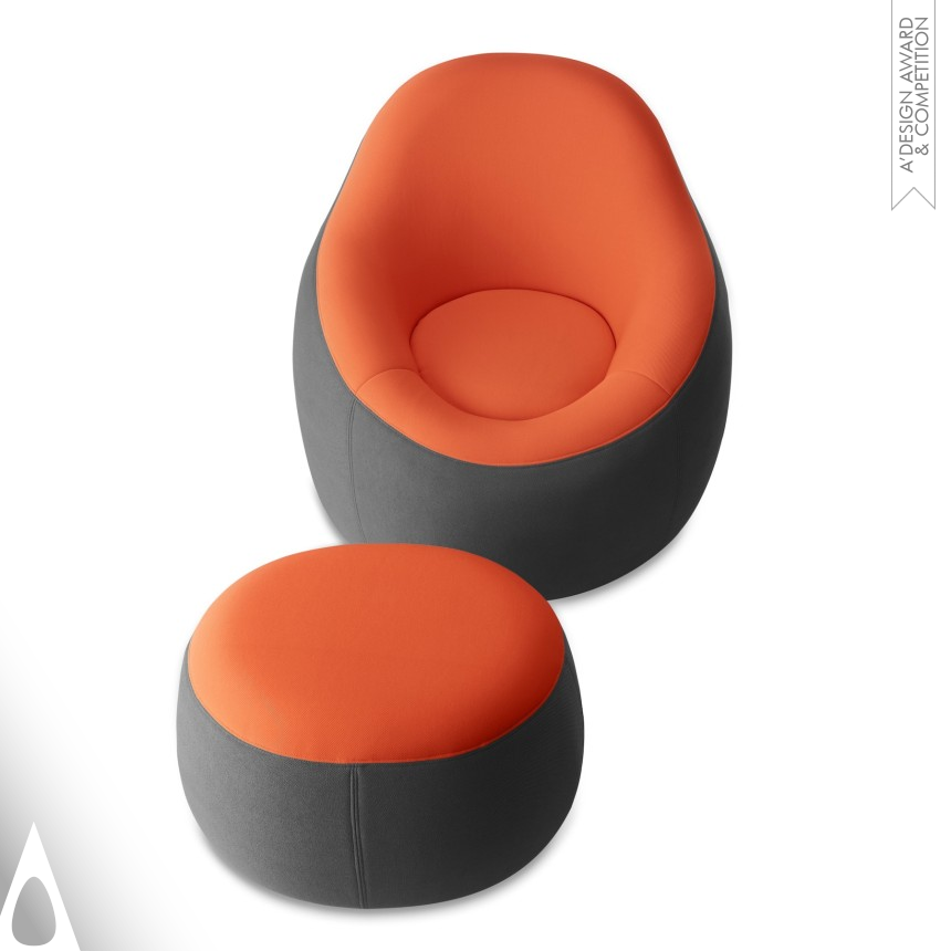 Golden Furniture Design Award Winner 2015 OMO Modern Chair and Ottoman Chair and Ottoman 