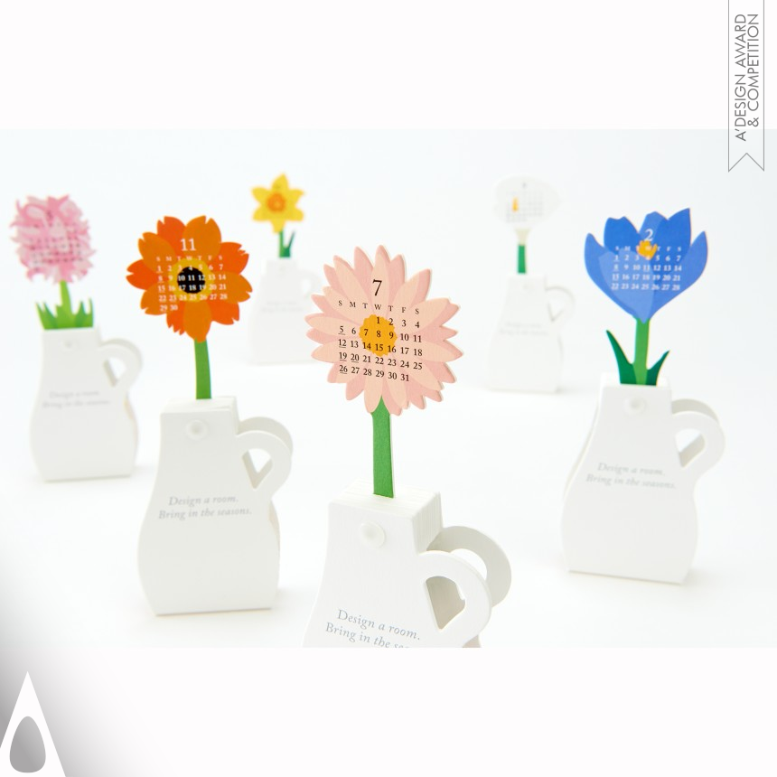 Calendar 2015 “Flowers” designed by Katsumi Tamura