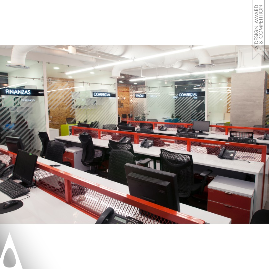 Iron Interior Space and Exhibition Design Award Winner 2015 Atletica Sportswear Offices Mexico Headquarters  