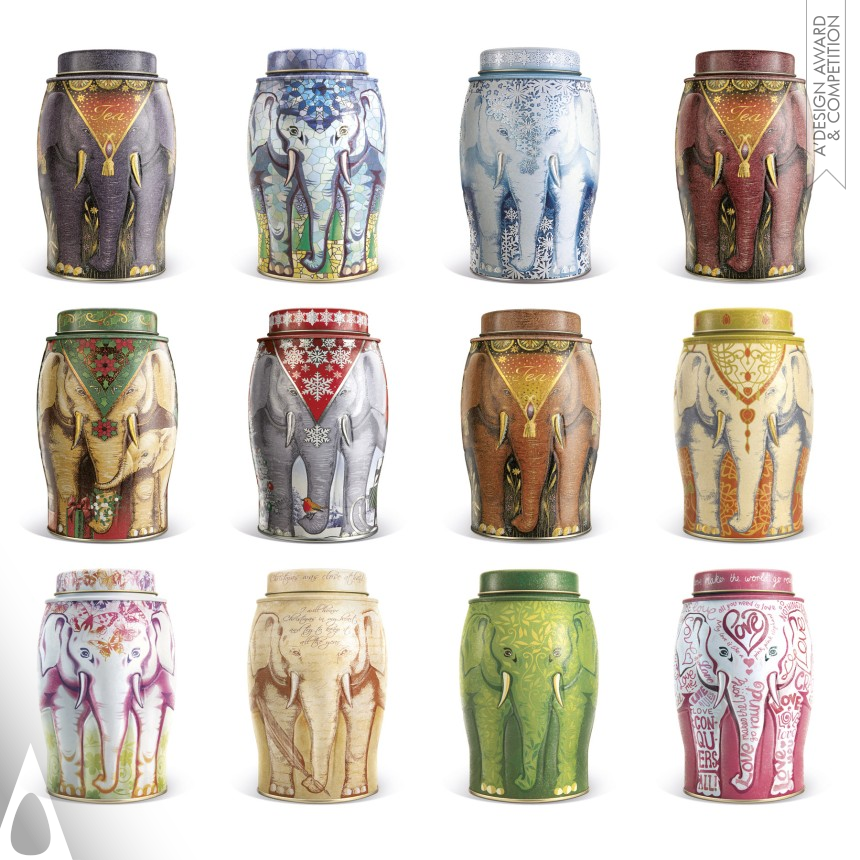 Williamson Tea Elephant Caddies - Platinum Packaging Design Award Winner