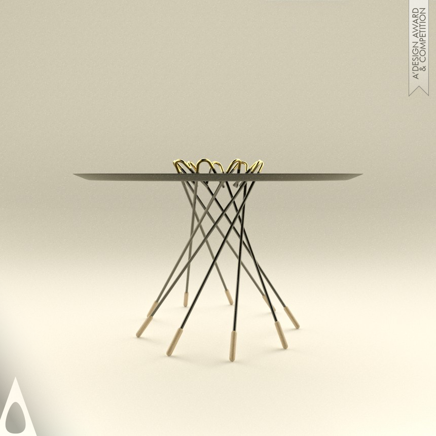 Bronze Furniture Design Award Winner 2015 Black Widow Table 