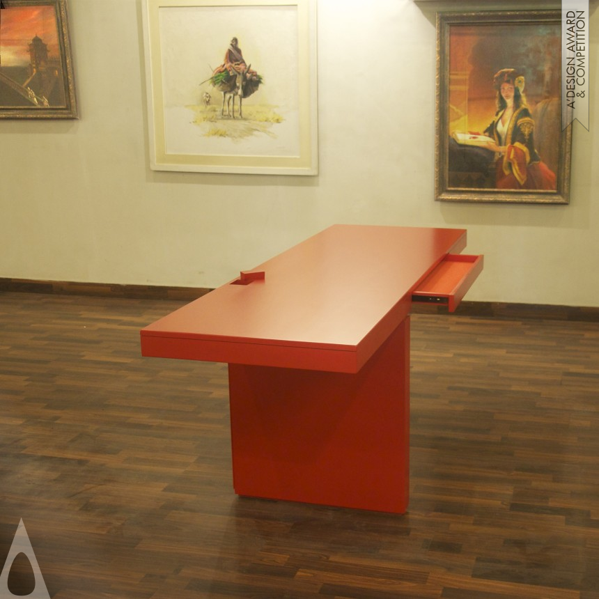 Minus 13, Desk designed by Raza Ali Dada