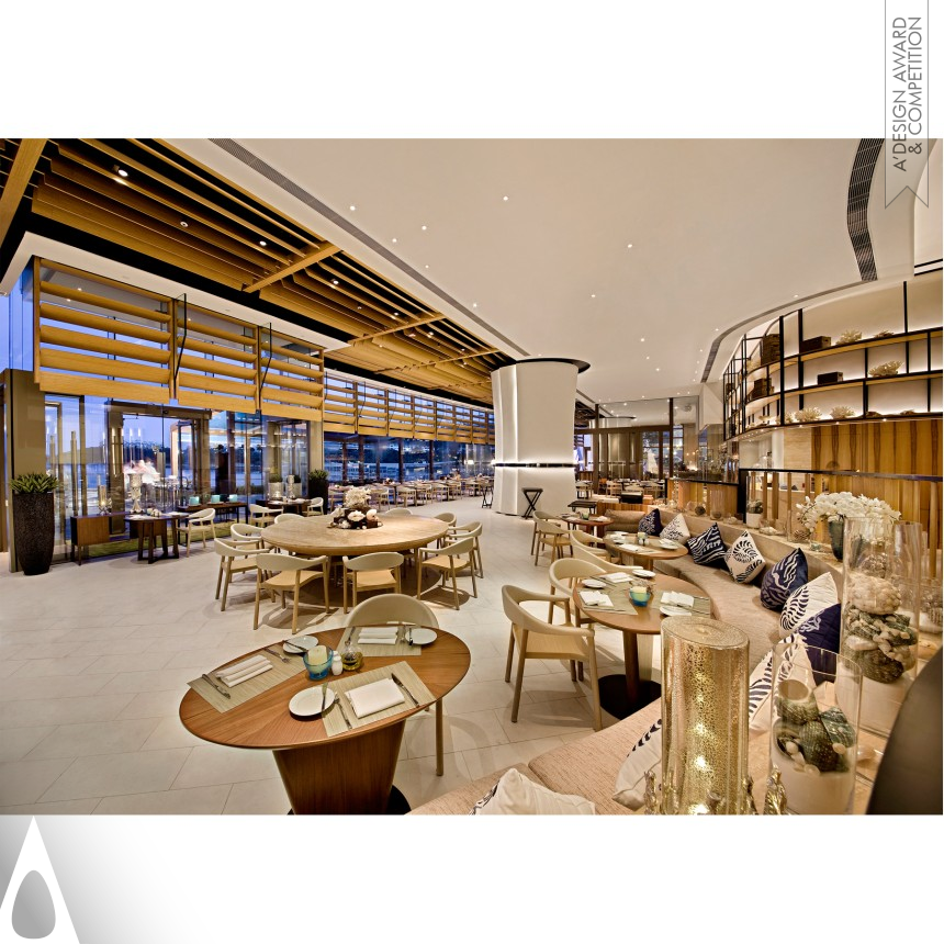 Silver Interior Space and Exhibition Design Award Winner 2015 Cafe Bord de Mer Interior Design / Hotel Causal Dining 