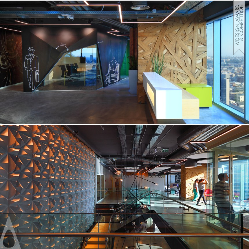 Bronze Interior Space and Exhibition Design Award Winner 2015 Autodesk Israel offices Office interior design  