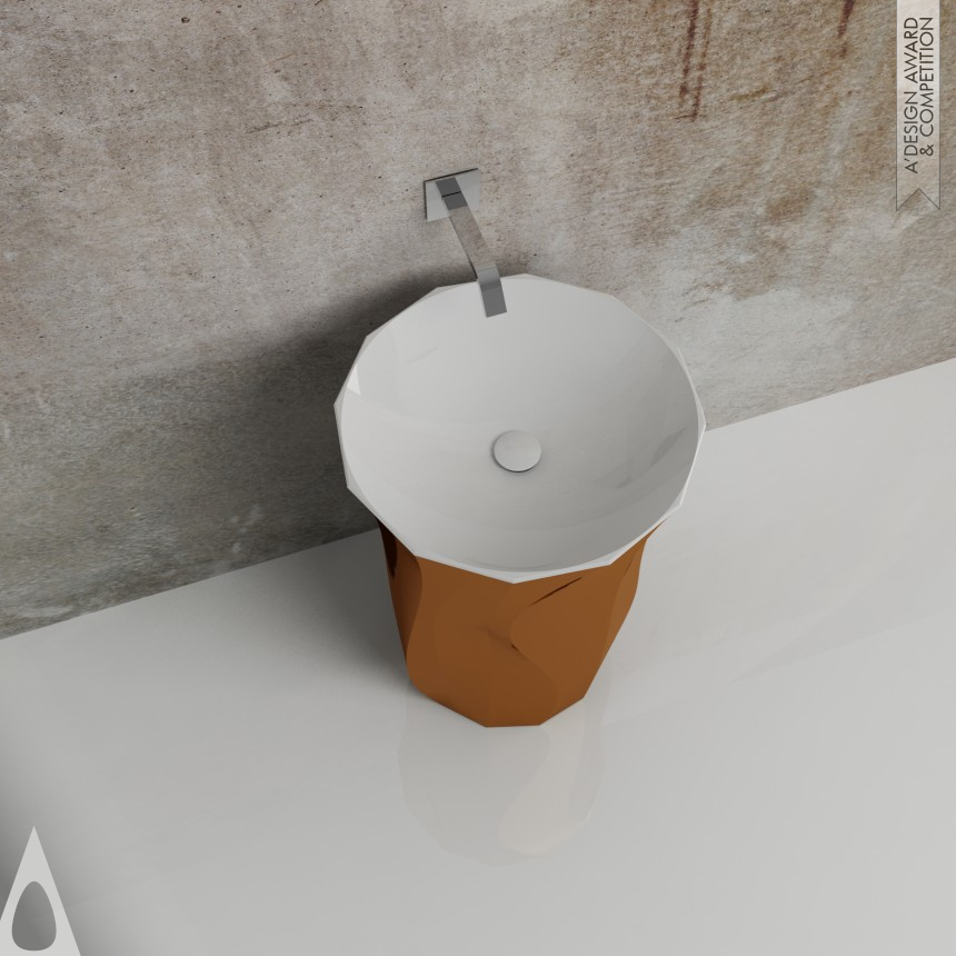 Bronze Bathroom Furniture and Sanitary Ware Design Award Winner 2015 FLAMMA Washbasin 