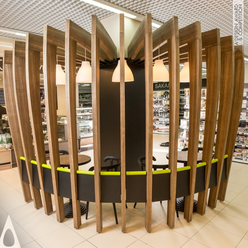 Iron Interior Space and Exhibition Design Award Winner 2015 Kona Coffee corner 