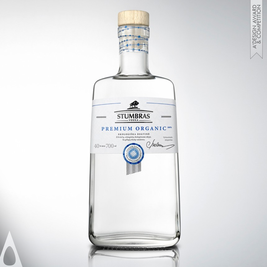 Edvardas Kavarskas's Stumbras Vodka Premium Organic Vodka Bottle