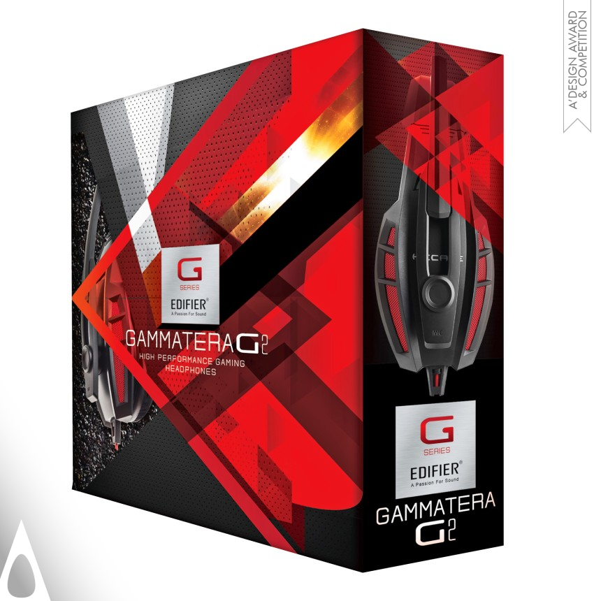 Silver Packaging Design Award Winner 2015 Gammatera G2 Gaming Headphones 