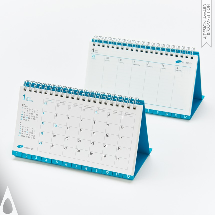 Multi-use Desk Calendar - Bronze Graphics, Illustration and Visual Communication Design Award Winner