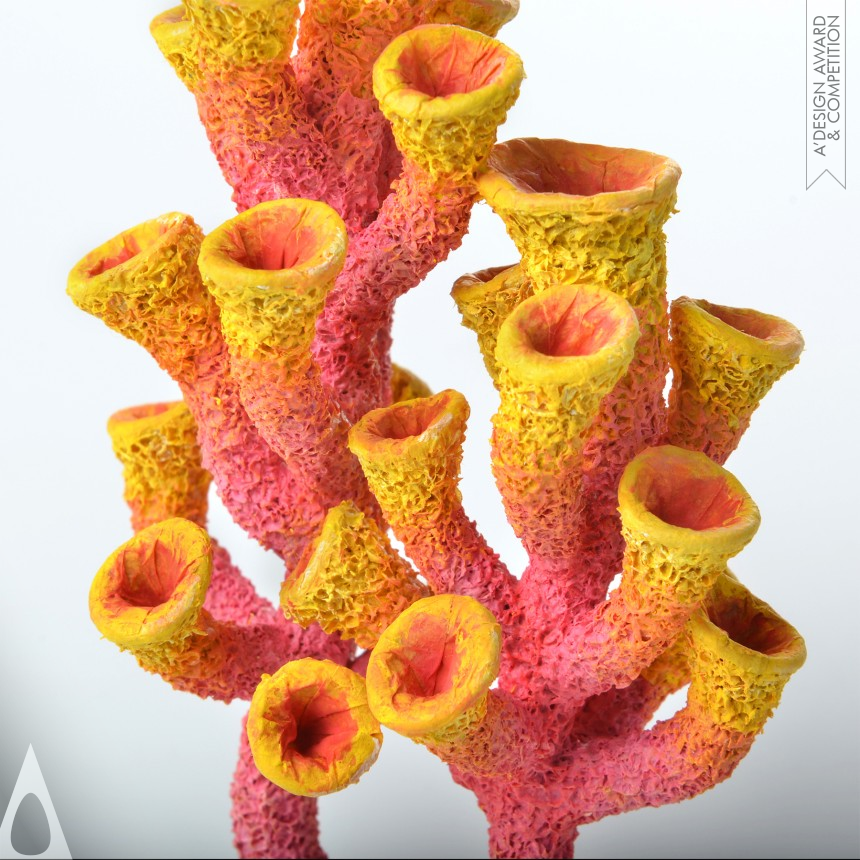 Iron 3D Printed Forms and Products Design Award Winner 2015 Coral Extinction Ring 