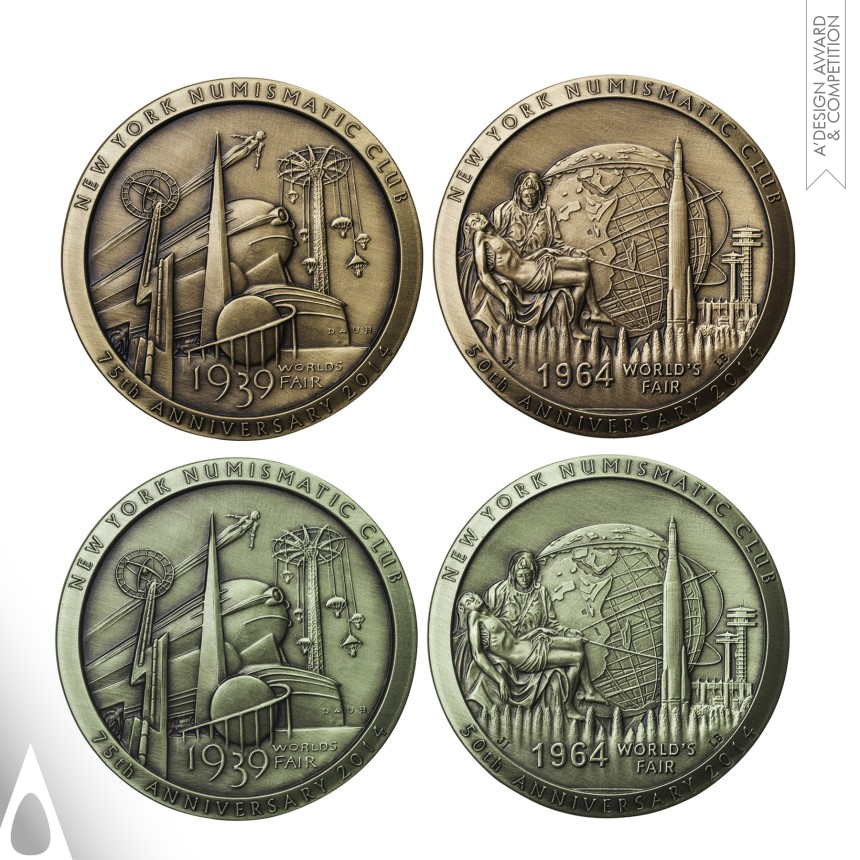 Bronze Awards, Prize and Competitions Design Award Winner 2015 50th Anniversary 1964 World's Fair Bronze medal 