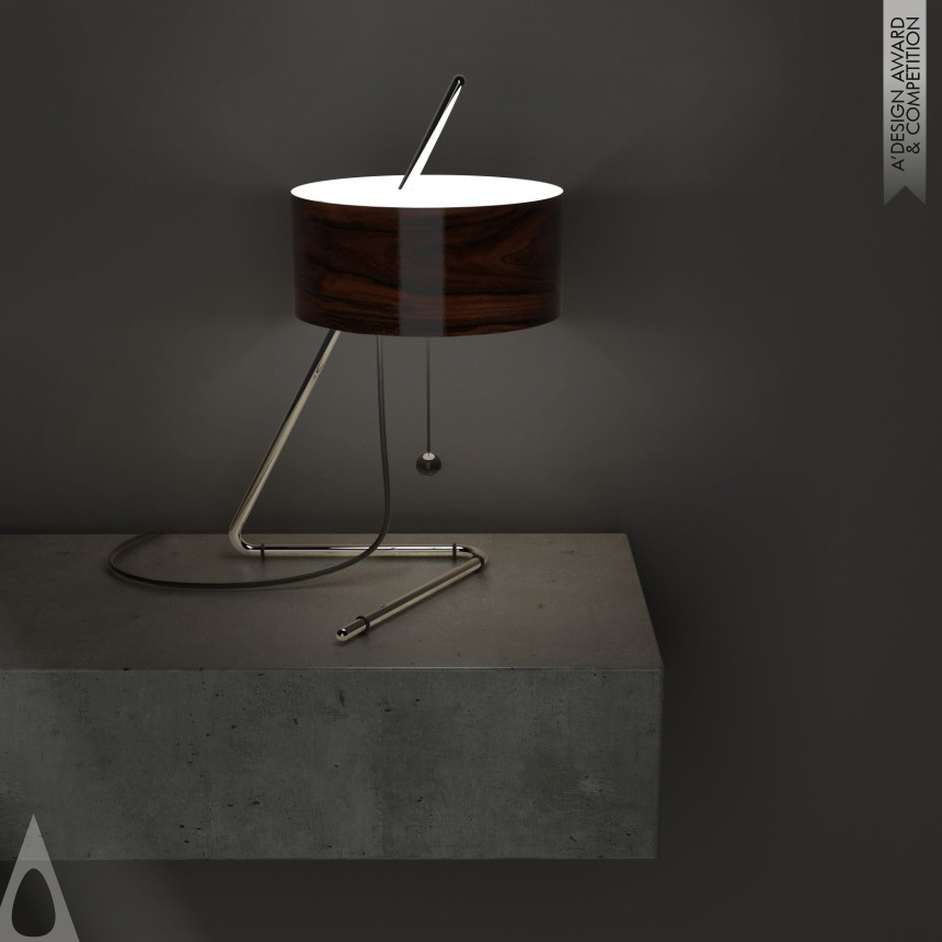 Bronze Lighting Products and Fixtures Design Award Winner 2015 Drum Table Lamp 