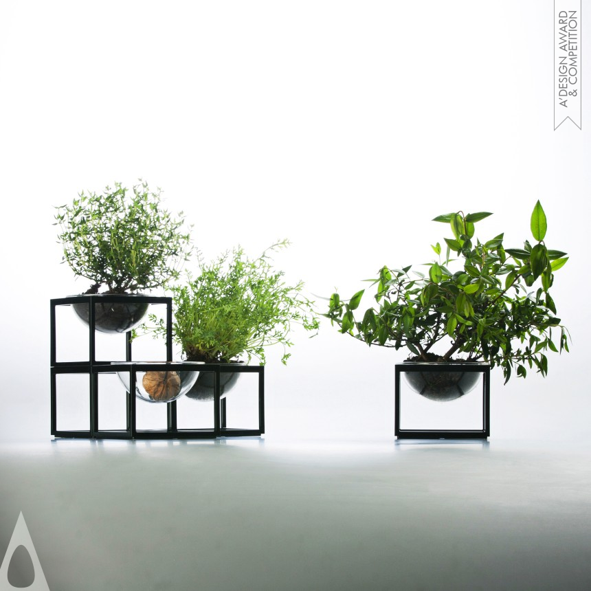 Silver Furniture Design Award Winner 2015 Planet without the "E" Mini Planter Set 