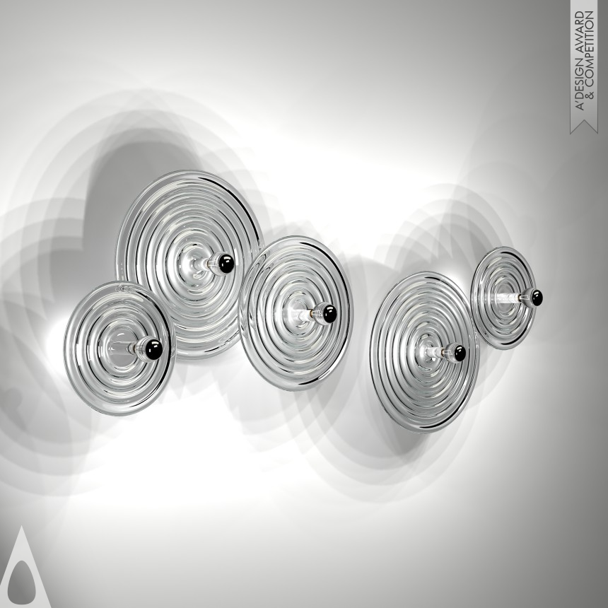 Silver Lighting Products and Fixtures Design Award Winner 2015 Ripple Wall Lamp 