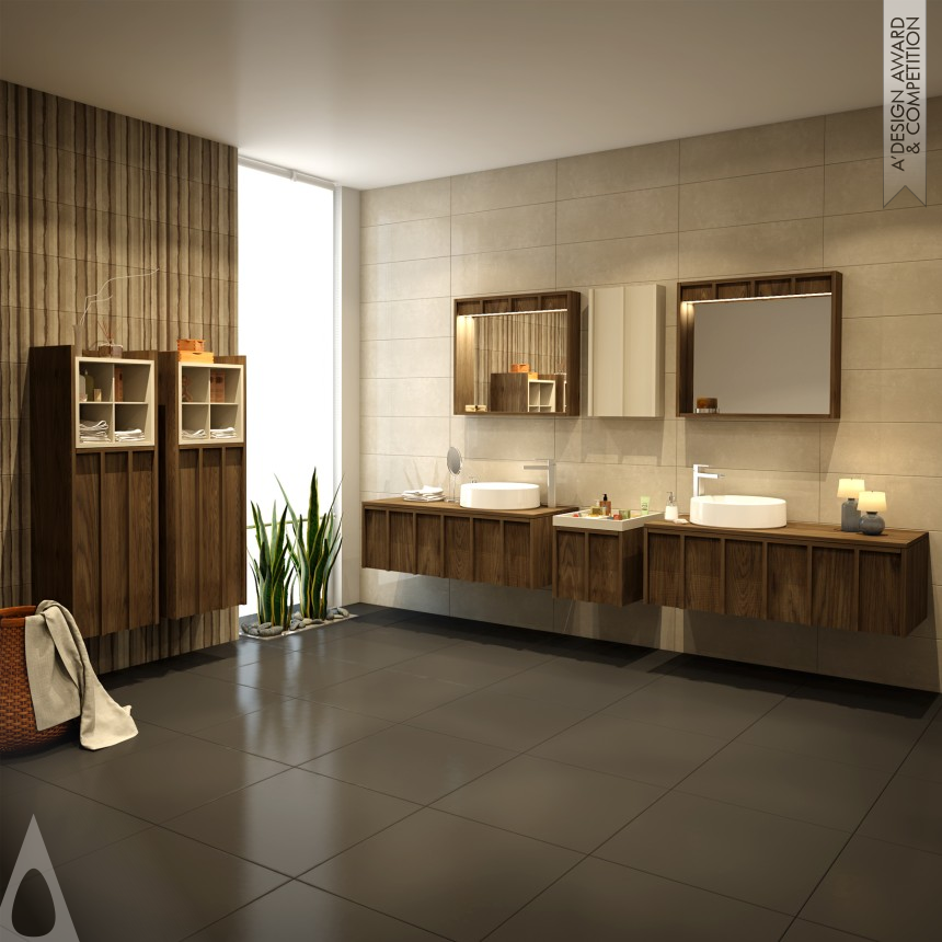 Silver Bathroom Furniture and Sanitary Ware Design Award Winner 2015 Crate Bathroom Furniture System 