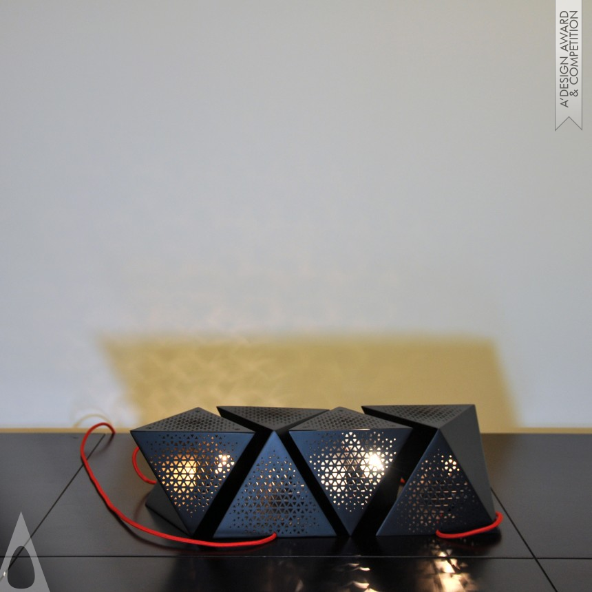 Tarek Elkassouf's Twisted Diamond Lamp