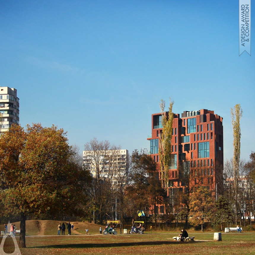 Silver Architecture, Building and Structure Design Award Winner 2015 RED APPLE RESIDENTIAL BUILDING Residential Building 