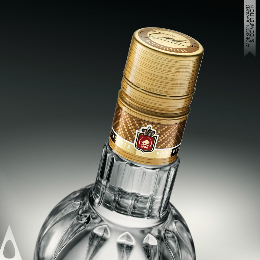 Lithuanian Vodka Gold - Bronze Packaging Design Award Winner