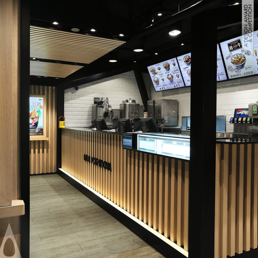 AS Design Four Lau and Sam Sum's Yoshinoya Fast Food Restaurant